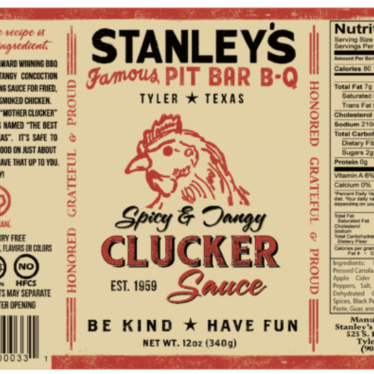 Stanley’s Famous Clucker Sauce